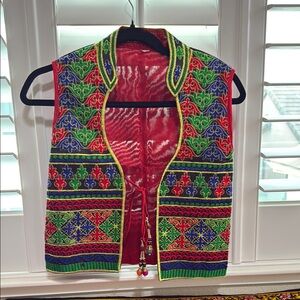 Colorful Embroidered Vest